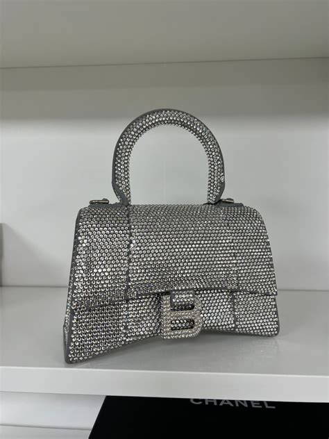 rhinestone balenciaga hourglass bag replica|balenciaga bag lookup.